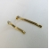 Brinco de Fita com Zircônia Banhado em Ouro 18k - Dourado