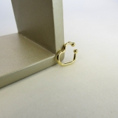 Piercing Fake Forma de Coração Banhado em Ouro 18k - Dourado