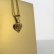 Colar Pingente Coração com Zircônia Multicolor Banhado em Ouro 18k - Dourado
