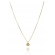 Colar Com Pingente Pequeno Em Circulo Com Árvore Da Vida Com Zircônias Coloridas Banhado em Ouro 18k - Dourado