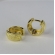 Brinco de Argolinha Grossa Trabalhada Banhado em Ouro 18k - Dourado