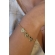 Pulseira com Chapa de Coração Banhado em Ouro 18k - Dourado