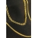 Colar Duplo com Correntes Grossas Banhado em Ouro 18k - Dourado