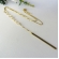 Colar Cumprido com Mini Pérolas e Fio Banhado em Ouro 18k - Dourado