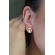 Brinco Mini Zircônias de Nossa Senhora Banhado em Ouro 18k - Dourado