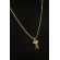 Colar com Pingente Pequeno de Chave Banhado em Ouro 18k - Dourado