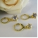 Trio Argolinha Estrelinha de Zircônia Banhado em Ouro 18k - Dourado