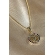 Colar Com Pingente De Circulo Da Árvore Da Vida Com Zircônia Colorida Banhado em Ouro 18k - Dourado