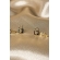 Brinco Duo Chave e Cadeado Banhado em Ouro 18k - Dourado