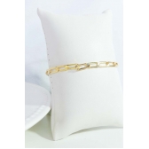 Pulseira Corrente Chapada Banhado em Ouro 18k MASCULINA - Dourado