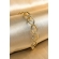 Pulseira Elo Losango Com Fecho Boia Banhado em Ouro 18k - Dourado