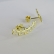 Brinco Ear Cuff Estrelas Pequenas Banhado em Ouro 18k - Dourado