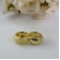 Brinco de Argolinha Grossa Trabalhada Banhado em Ouro 18k - Dourado