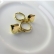 Brinco Argolinha com Coração Grande Banhado em Ouro 18k - Dourado
