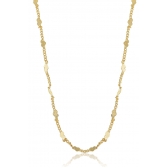 Tornozeleira com Micro Corações na Corrente Banhado em Ouro 18k - Dourado