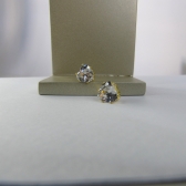 Brinco Zircônias de Coração Grande Banhado em Ouro 18k - Dourado