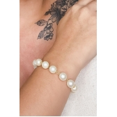 Pulseira Corrente de Pérolas Banhado em Ouro 18k - Dourado