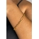 Pulseira Com Elo Ovalado e Elo Em Circulo Banhado em Ouro 18k - Dourado