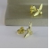 Brinco Pequeno de Espirito Santo Banhado em Ouro 18k - Dourado