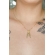 Colar Nossa Senhora Com Zircônias Azuis Banhado em Ouro 18k - Dourado