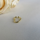Piercing Fake Forma de Coração Banhado em Ouro 18k - Dourado