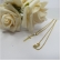 Colar Pingente Cruz com Detalhe de Zircônia Banhado em Ouro 18k - Dourado