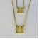Escapulário Nossa Senhora Aparecida Com Zircônia Banhado em Ouro 18k - Dourado