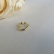 Piercing Fake Forma de Coração Banhado em Ouro 18k - Dourado