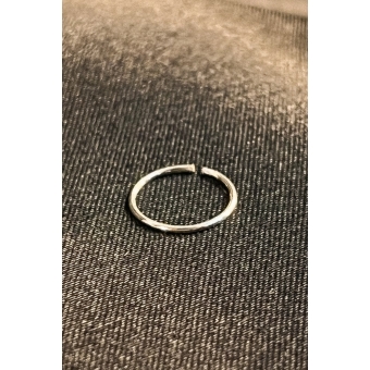 Piercing Círculo Liso em Prata 925