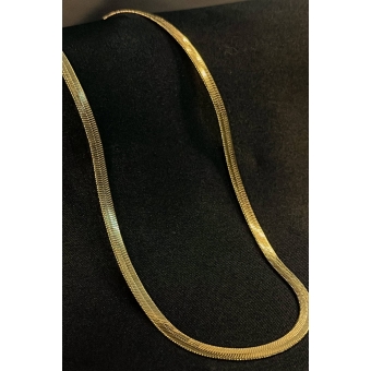 Choker de Fita Banhado em Ouro 18k