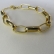 Pulseira de Elos Intercalados Grandes Banhados a Ouro 18k - Dourado