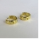 Brinco Argolinha Com Micro Zircônias Coloridas Banhado em Ouro 18k - Dourado