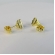 Brinco Triângulo de Zircônia Banhado em Ouro 18k - Dourado
