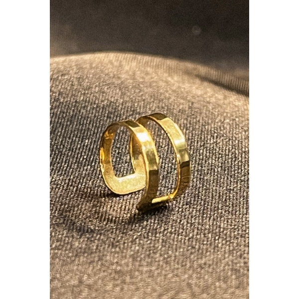 Piercing Fake Vazado Banhado em Ouro 18k