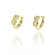 Brinco Argolinha Infinito Com Micro Zircônia Banhado em Ouro 18k - Dourado