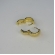 Brinco de Argolinha Grossa Trabalhada Banhado em Ouro 18k - Dourado