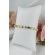 Pulseira Coração e Pérola - Dourado