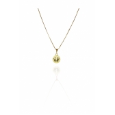 Colar Pingente Reticulado com Pé Banhado em Ouro 18k - Dourado