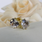 Brinco Zircônias de Coração Grande Banhado em Ouro 18k - Dourado