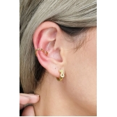 Piercing Fake Forma de Coração Banhado em Ouro 18k - Dourado
