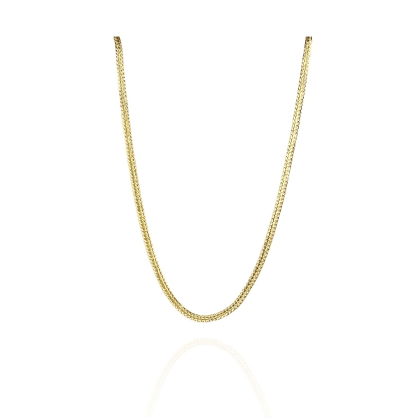 Choker Com Corrente Trabalhada Banhado em Ouro 18k - Dourado