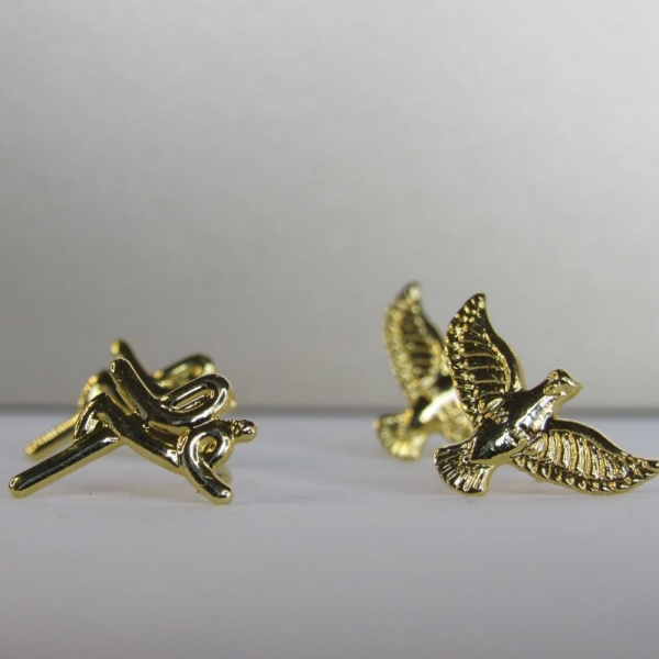 Brinco Duo com Brincos Religiosos Banhado em Ouro 18k - Dourado