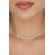 Choker com Corrente de Mini Pérolas Banhado em Ouro 18k - Dourado