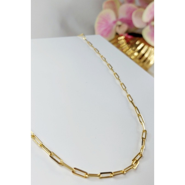 Colar Corrente Cartier 1.0 Banhado em Ouro 18k MASCULINO - Dourado