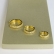 Trio de Brincos de Argolinha com Fio Lateral Banhado em Ouro 18k - Dourado
