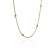 Pulseira Corrente Lisa com Bolinhas Banhado em Ouro 18k - Dourado