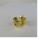 Brinco de Argolinha Grossa Trabalhada Banhado em Ouro 18k - Dourado