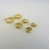 Trio de Argolinhas Com Zirconia Banhado em Ouro 18k - Dourado