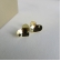 Brinco Coração Oval Banhado em Ouro 18k - Dourado