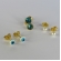 Trio de Olho Grego Banhado em Ouro 18k - Dourado